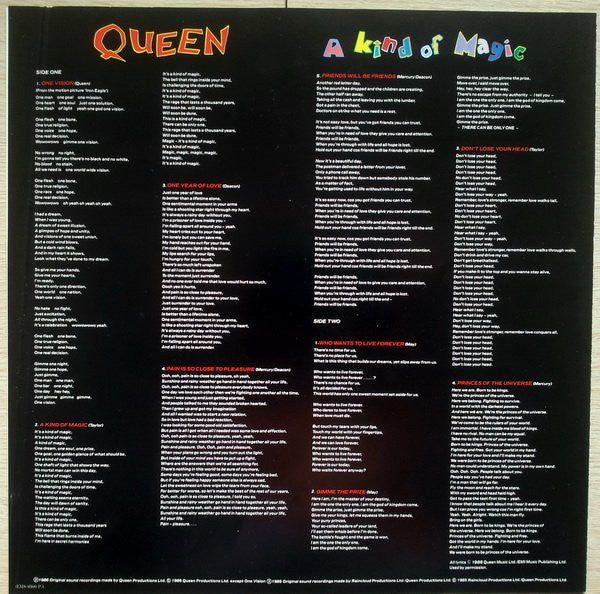 Queen - A Kind Of Magic (Vinyl, LP, Album)