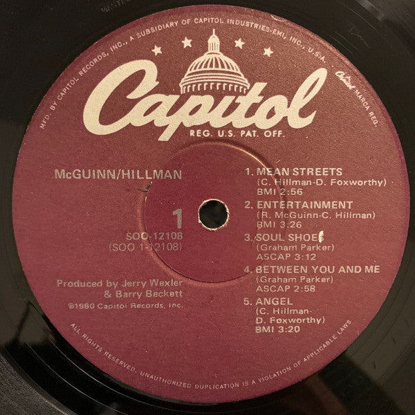 Roger McGuinn - McGuinn-Hillman (Vinyl, LP, Album) Very Good Plus (VG+) / Very Good Plus (VG+)