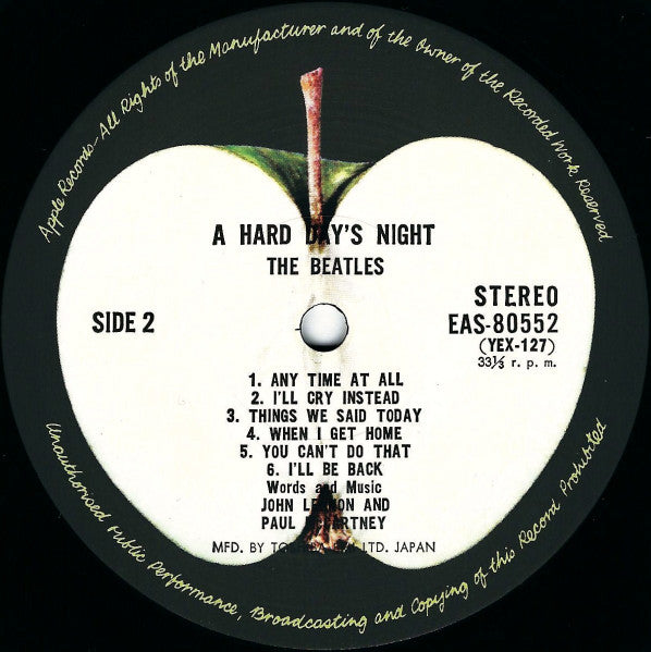 The Beatles - A Hard Day's Night = Here Comes the Beatles Yeah! Yeah! Yeah! (Vinyl, LP, Album, Reissue, Stereo) Very Good Plus (VG+) / Very Good Plus (VG+)