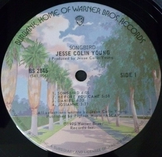 Jesse Colin Young - Songbird (Vinyl, LP, Album) Good Plus (G+) / Very Good Plus (VG+)