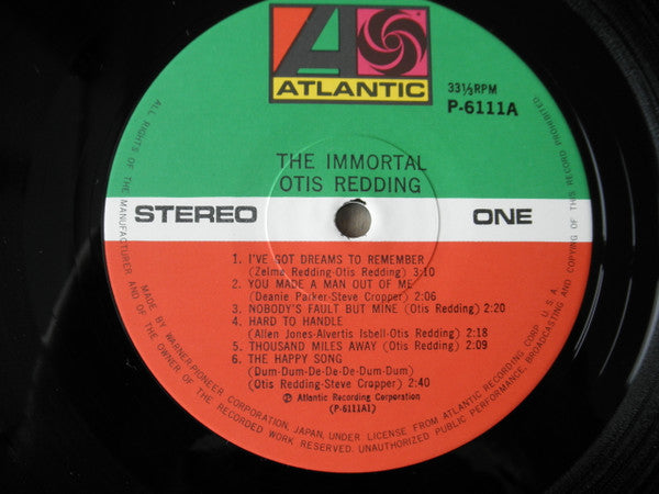 Otis Redding - The Immortal Otis Redding (Vinyl, LP, Album, Reissue)