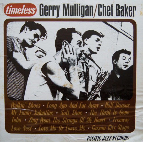 Gerry Mulligan - Timeless (Vinyl, LP, Compilation) Very Good (VG) / Poor (P)