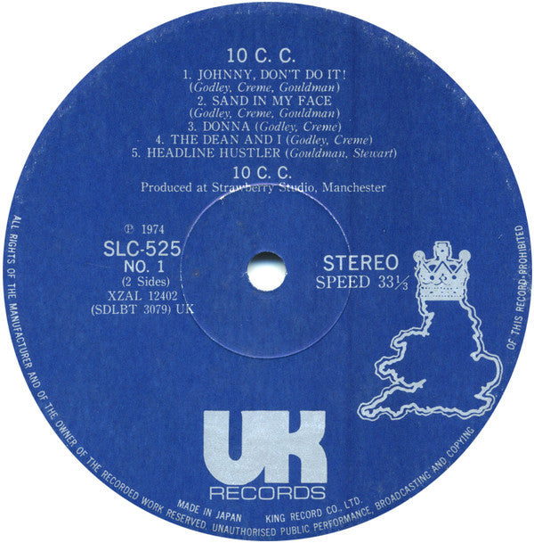 10cc - 10cc (Vinyl, LP, Album, Stereo)