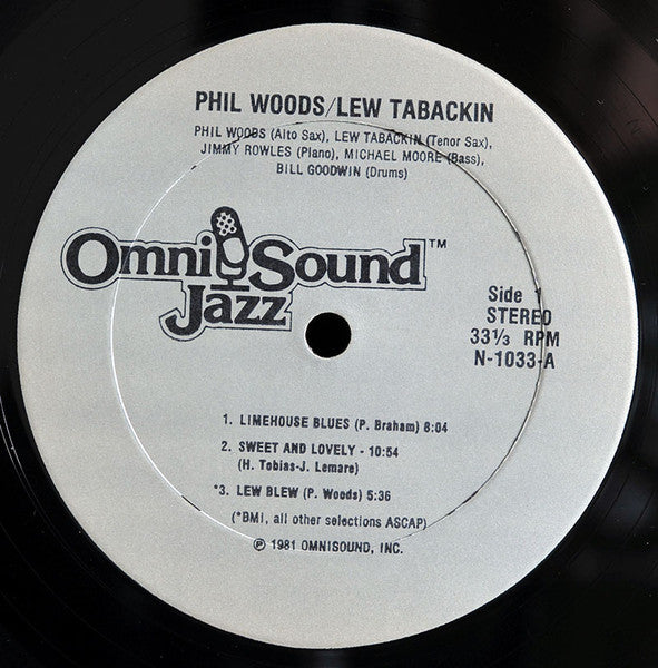 Phil Woods - Phil Woods / Lew Tabackin (Vinyl, LP, Album, Stereo) Good Plus (G+) / Good Plus (G+)