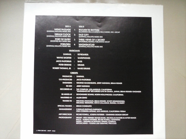 Weather Report - Night Passage (Vinyl, LP, Album) Very Good Plus (VG+) / Very Good Plus (VG+)