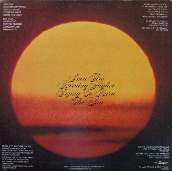 ELF (3) - Trying To Burn The Sun (Vinyl, LP, Album, Reissue) Near Mint (NM or M-) / Very Good (VG)