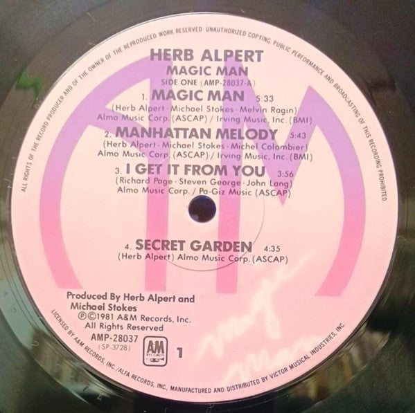 Herb Alpert - Magic Man (Vinyl, LP, Album)