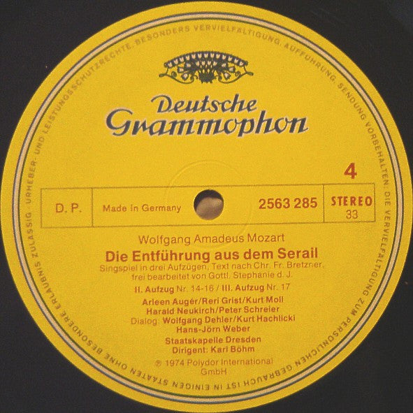 Wolfgang Amadeus Mozart - Die Entführung Aus Dem Serail / Der Schauspieldirektor (3xVinyl, Box Set, LP, Album, Stereo, Limited Edition) Near Mint (NM or M-) / Very Good Plus (VG+)