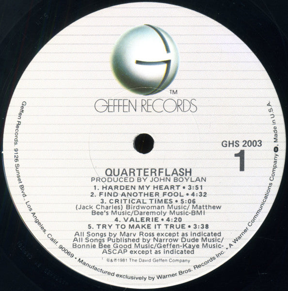 Quarterflash - Quarterflash (Vinyl, LP, Album)