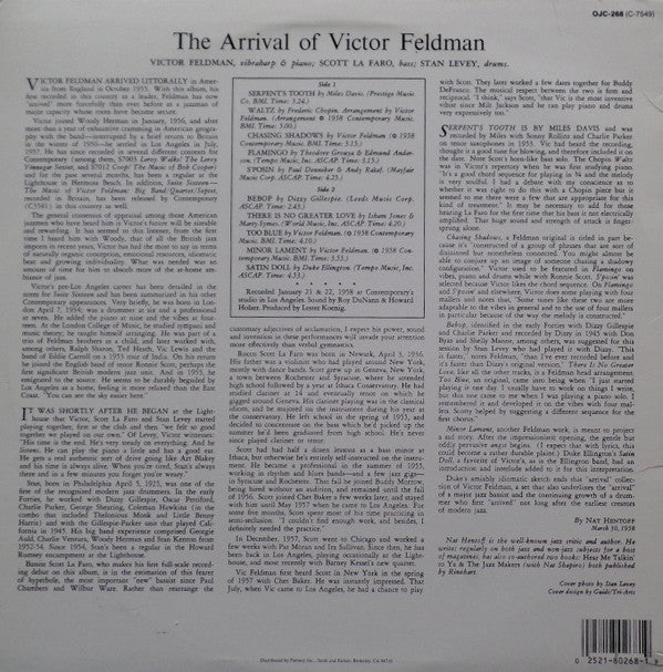 Victor Feldman - The Arrival Of Victor Feldman (Vinyl, LP, Album, Reissue, Stereo) Good Plus (G+) / Very Good Plus (VG+)