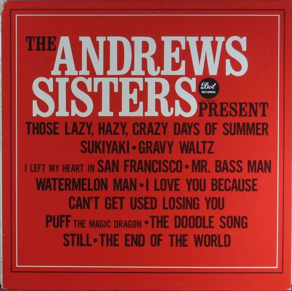 The Andrews Sisters - The Andrews Sisters Present (Vinyl, LP, Album, Limited Edition, Reissue) Very Good (VG) / Near Mint (NM or M-)