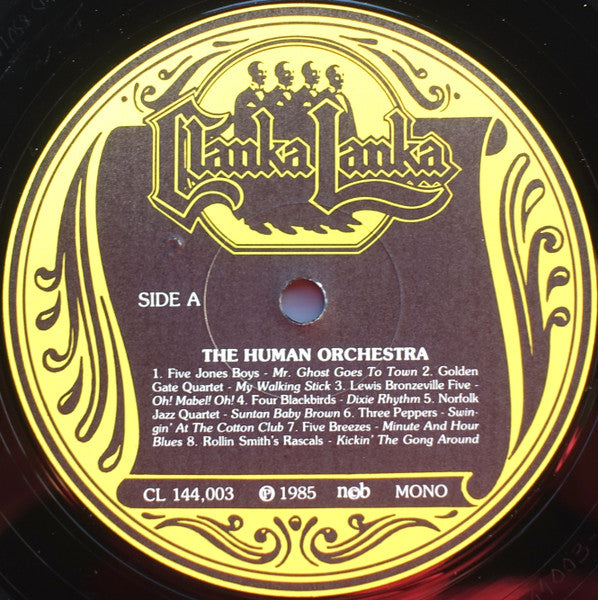 Various - The Human Orchestra (Rhythm Quartets In The Thirties) (Vinyl, LP, Album, Compilation, Mono) Very Good (VG) / Very Good (VG)
