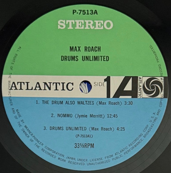 Max Roach - Drums Unlimited (Vinyl, LP, Album, Reissue, Stereo)