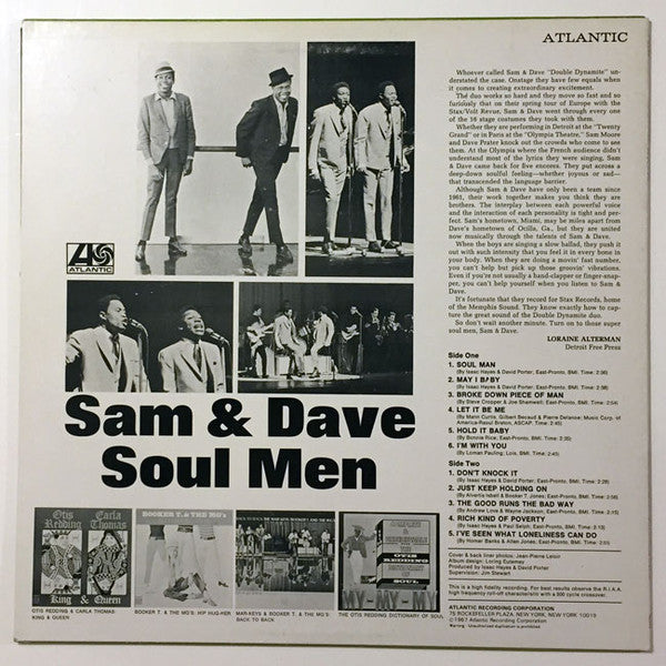Sam & Dave - Soul Men (Vinyl, LP, Album, Reissue, Stereo) Very Good Plus (VG+) / Very Good (VG)