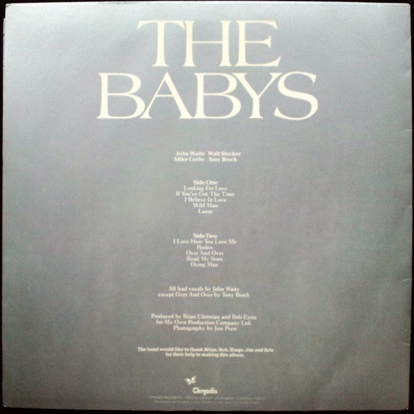 The Babys - The Babys (Vinyl, LP, Album) Very Good Plus (VG+) / Very Good (VG)