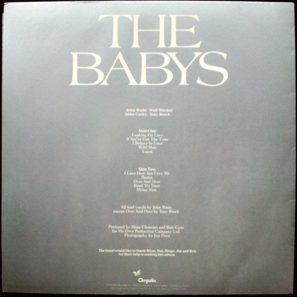 The Babys - The Babys (Vinyl, LP, Album) Near Mint (NM or M-) / Very Good (VG)
