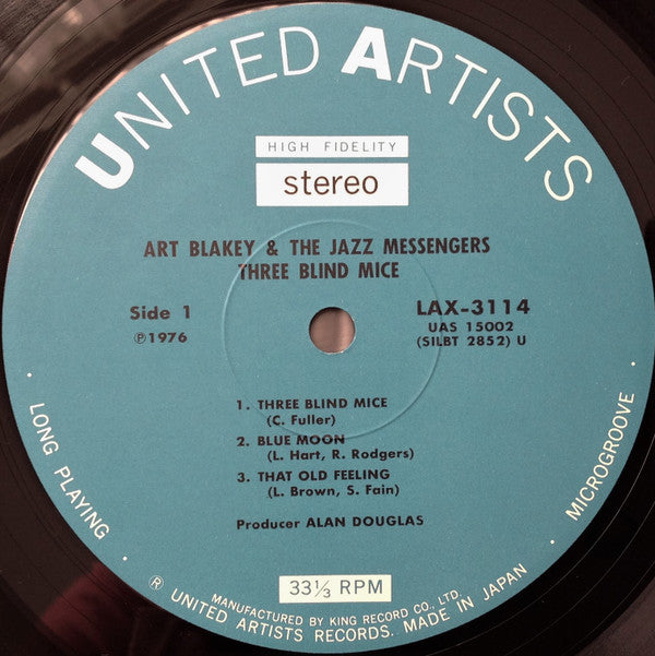 Art Blakey & The Jazz Messengers - 3 Blind Mice = スリー・ブラインド・マイス (Vi...