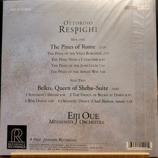 Eiji Oue - Belkis, Queen Of Sheba Suite / The Pines Of Rome (Vinyl, LP, Album) Near Mint (NM or M-) / Very Good Plus (VG+)
