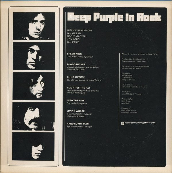 Deep Purple - In Rock (Vinyl, LP, Album, Limited Edition, Reissue) Very Good Plus (VG+) / Very Good (VG)