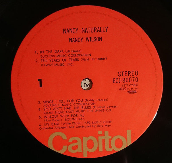 Nancy Wilson - Nancy - Naturally (Vinyl, LP, Album, Reissue, Stereo) Very Good Plus (VG+) / Very Good Plus (VG+)