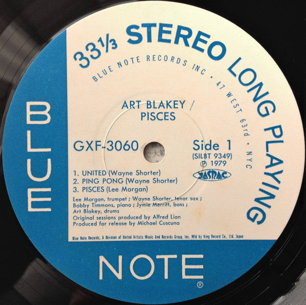 Art Blakey - Pisces = ピスシス (Vinyl, LP, Album, Limited Edition, Stereo) Very Good Plus (VG+) / Very Good Plus (VG+)