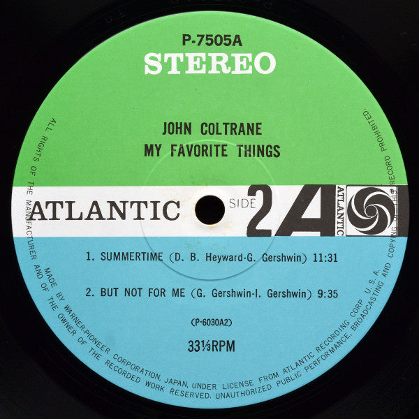 John Coltrane - My Favorite Things = マイ・フェイヴァリット・シングス (Vinyl, LP, A...