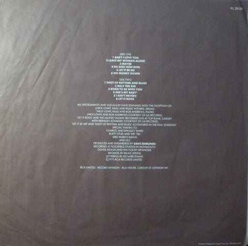 Dave Edmunds - Subtle As A Flying Mallet (Vinyl, LP, Album, Reissue, Stereo) Very Good Plus (VG+) / Very Good (VG)