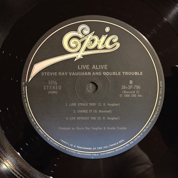 Stevie Ray Vaughan & Double Trouble - Live Alive (2xVinyl, LP, Album, Stereo) Near Mint (NM or M-) / Very Good Plus (VG+)