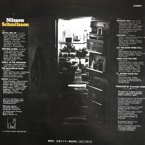 Harry Nilsson - Nilsson Schmilsson (Vinyl, LP, Album, Stereo) Very Good (VG) / Good Plus (G+)