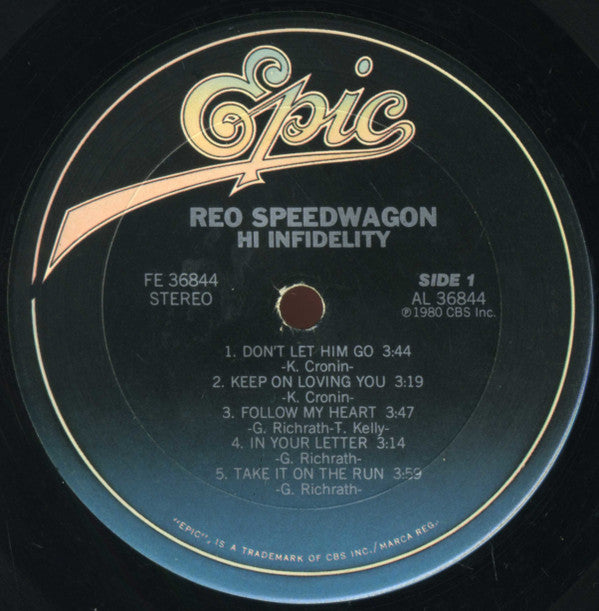 REO Speedwagon - Hi Infidelity (Vinyl, LP, Album, Stereo)