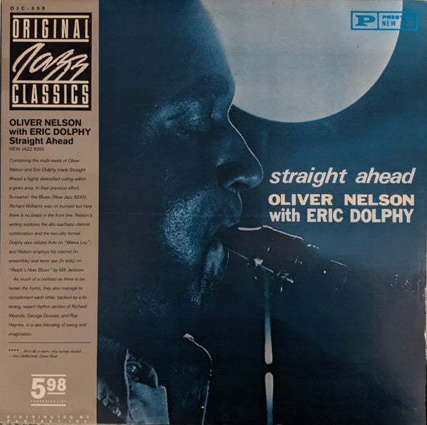 Oliver Nelson - Straight Ahead (Vinyl, LP, Album, Stereo, Reissue) Very Good (VG) / Very Good (VG)