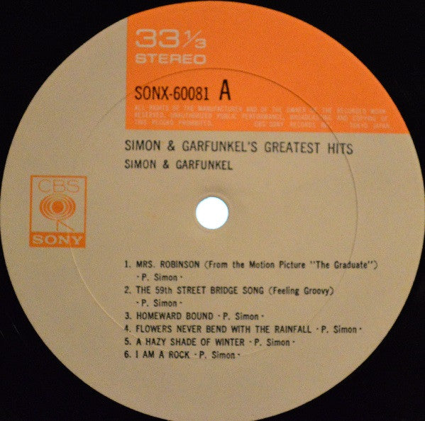 Simon & Garfunkel - Simon And Garfunkel's Greatest Hits (Vinyl, LP, Compilation) Very Good (VG) / Very Good (VG)