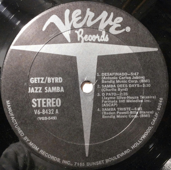 Stan Getz - Jazz Samba (Vinyl, LP, Album, Reissue, Stereo) Good Plus (G+) / Very Good (VG)