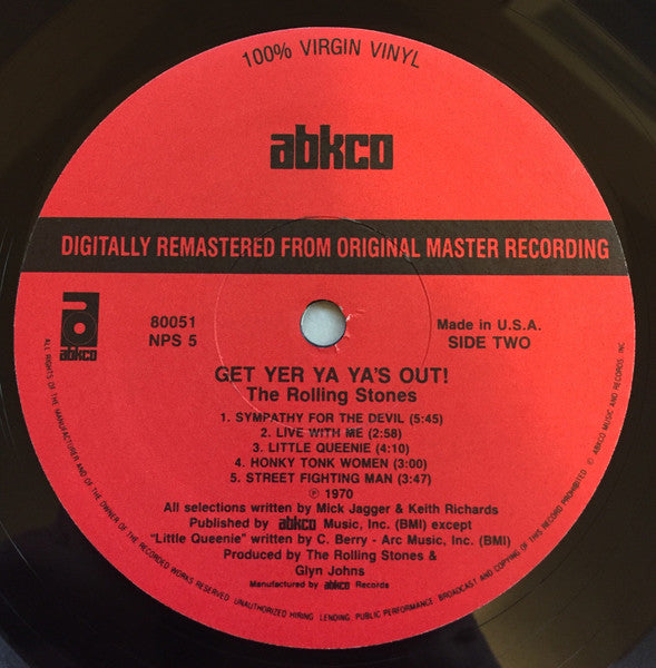 The Rolling Stones - Get Yer Ya Ya's Out (Vinyl, LP, Album, Reissue, Remastered) Very Good (VG) / Very Good Plus (VG+)