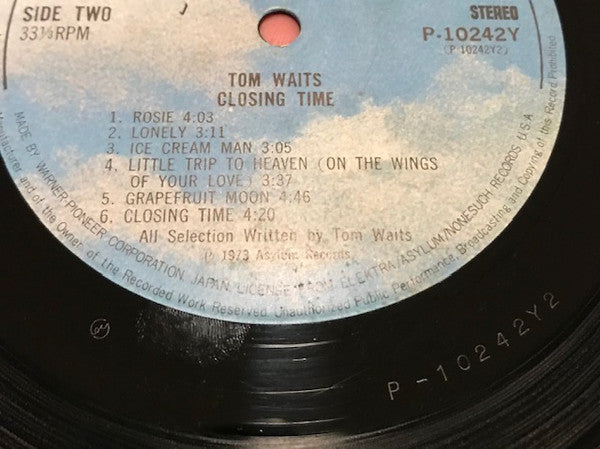 Tom Waits - Closing Time (Vinyl, LP, Album, Stereo)
