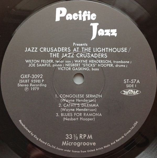 The Crusaders - Jazz Crusaders At The Lighthouse = アット・ライトハウス (Vinyl, LP, Album, Reissue, Stereo) Very Good (VG) / Very Good (VG)