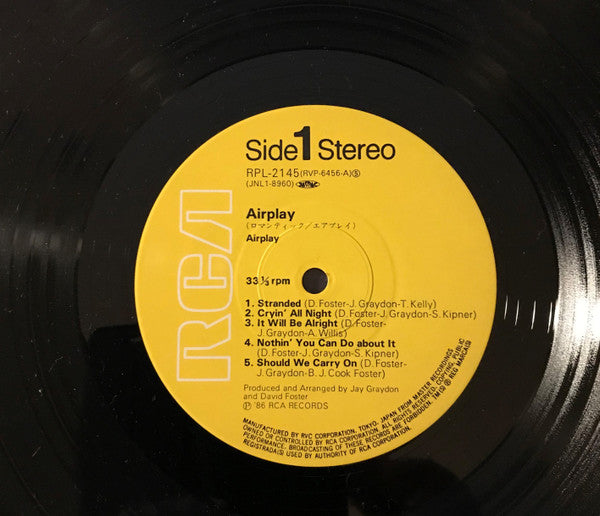 Airplay (4) - Airplay (Vinyl, Album, LP) Very Good Plus (VG+) / Good Plus (G+)