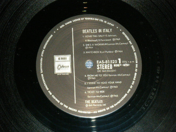 The Beatles - The Beatles In Italy (Vinyl, LP, Compilation, Reissue) Very Good Plus (VG+) / Very Good (VG)