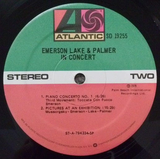 Emerson, Lake & Palmer - In Concert (Vinyl, LP, Album, Stereo) Very Good Plus (VG+) / Very Good (VG)