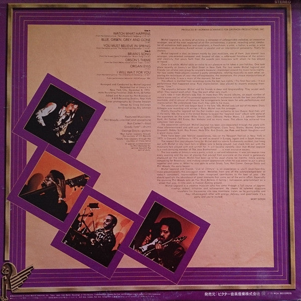 Michel Legrand - Recorded Live At Jimmy's (Vinyl, LP, Album)