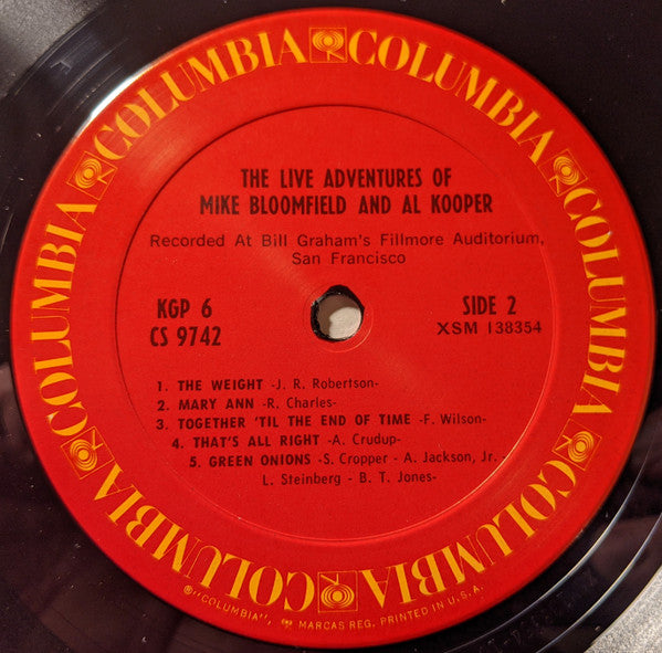 Mike Bloomfield - The Live Adventures Of Mike Bloomfield And Al Kooper (2xVinyl, LP, Album, Repress) Very Good Plus (VG+) / Very Good (VG)