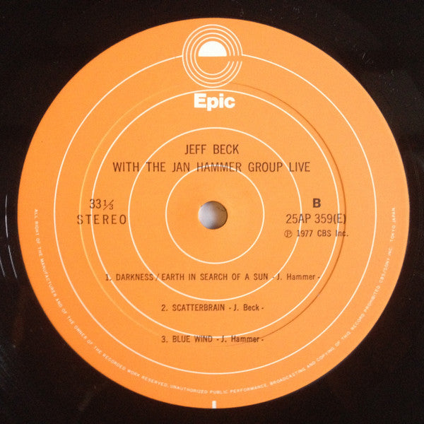 Jeff Beck - Live (Vinyl, LP, Album)