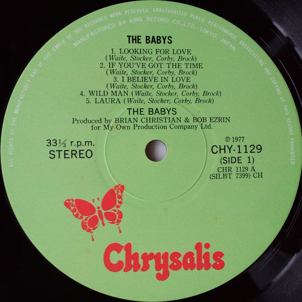 The Babys - The Babys (Vinyl, LP, Album) Near Mint (NM or M-) / Very Good (VG)