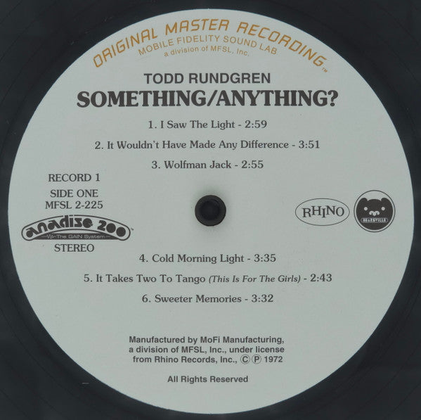 Todd Rundgren - Something / Anything? (2xVinyl, LP, Limited Edition, Numbered, Remastered, Stereo) Mint (M) / Mint (M)