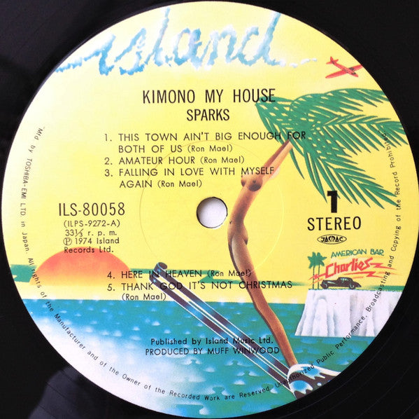 Sparks - Kimono My House = キモノ・マイ・ハウス (Vinyl, LP, Album, Stereo)