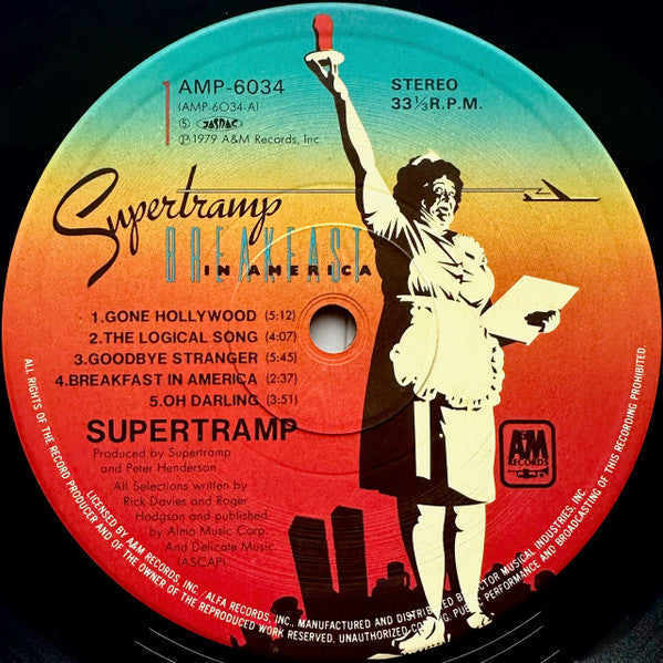 Supertramp - Breakfast In America (Vinyl, LP, Album, Stereo)
