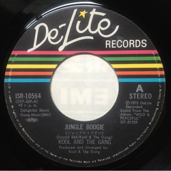 Kool & The Gang - Jungle Boogie / North, East, South, West (Vinyl, 7", Single, 45 RPM) Very Good Plus (VG+) / Very Good Plus (VG+)