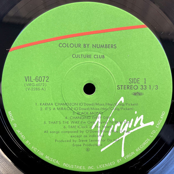Culture Club - Colour By Numbers (Vinyl, LP, Album, Stereo) Very Good (VG) / Very Good (VG)