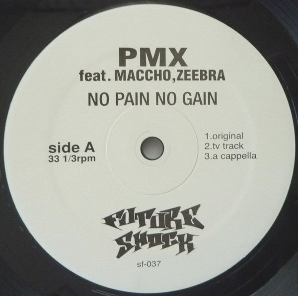 DJ PMX - No Pain, No Gain (Vinyl, 12", 33 ⅓ RPM, Maxi-Single, Promo, Stereo) Very Good Plus (VG+) / Generic