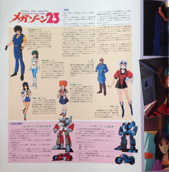 Tokio 23 - Original Video Animation Megazone 23 Original Soundtrack Music Edition = Original Video Animation - Megazone Two Three (Vinyl, LP, Stereo) Very Good Plus (VG+) / Very Good Plus (VG+)